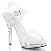 5 Inch Heel LIP-108SDT Clear
